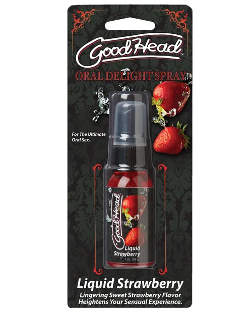 Female Sex Toys Good Head GoodHead Oral Delight Spray Liquid Strawberry 1oz Female Sex Toys Good Head GoodHead Oral Delight Spray Liquid Strawberry 1oz