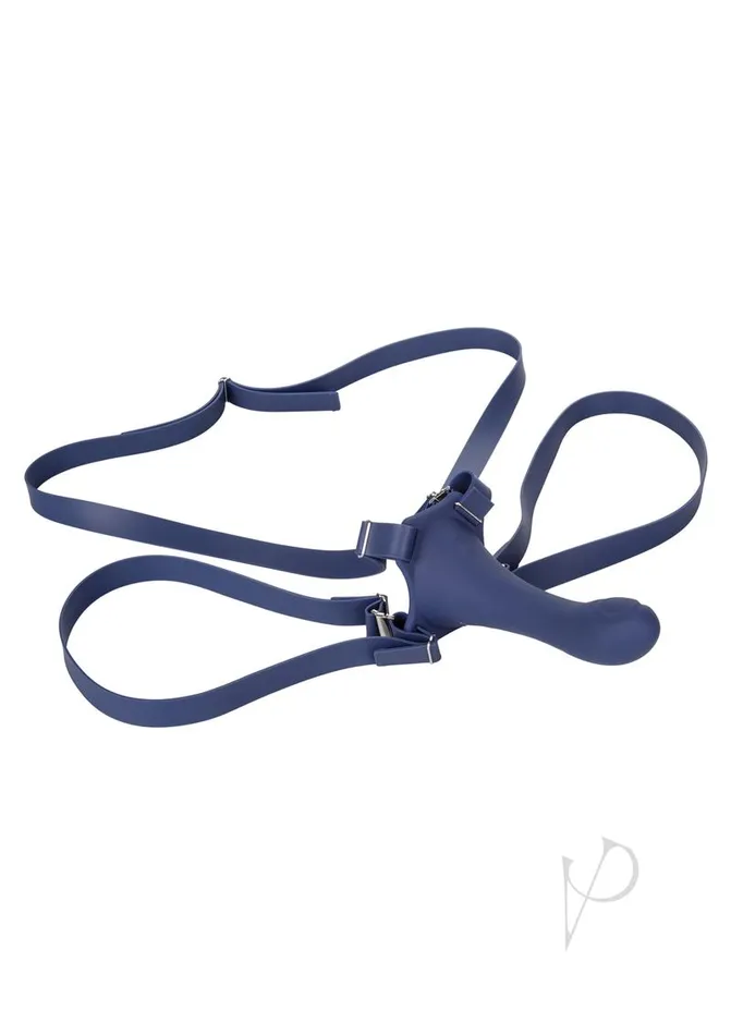 Female Sex Toys Her Royal Harness Her Royal Harness ME2 Thumper StrapOn with Silicone Rechargeable Dildo Blue