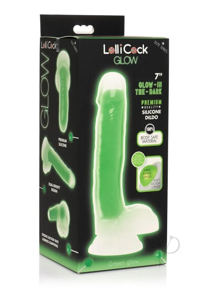 Female Sex Toys Lollicock Glow in the Dark Silicone Dildo with Balls 7in Green Lollicock Female Sex Toys Lollicock Glow in the Dark Silicone Dildo with Balls 7in Green Lollicock