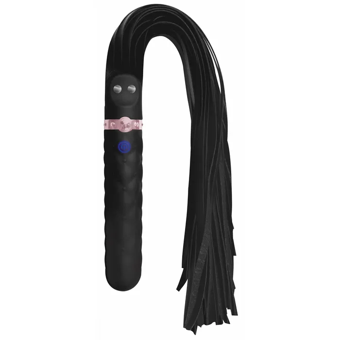 Female Sex Toys Master Series 9X Vibrating Silicone Dildo Flogger