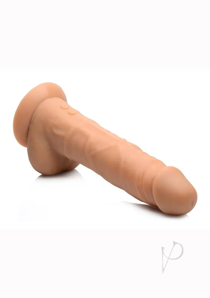 Female Sex Toys Master Series Master Series Power Pounder Realistic Thrusting Rechargeable Silicone Dildo Caramel