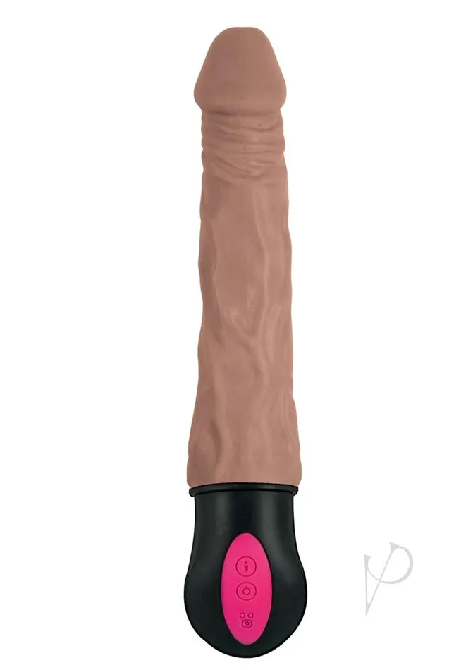 Female Sex Toys Natural Natural Realskin Hot Cock 1 Rechargeable Warming Dildo 7in Chocolate