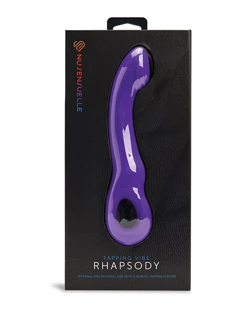 Female Sex Toys Nu Sensuelle Nu Sensuelle Rhapsody Rechargeable Silicone Single Tapping Vibrator with Clitoral Stimulation Deep Purple Female Sex Toys Nu Sensuelle Nu Sensuelle Rhapsody Rechargeable Silicone Single Tapping Vibrator with Clitoral Stimulation Deep Purple