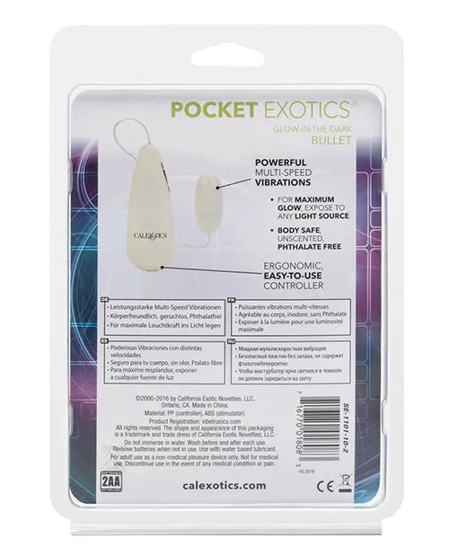Female Sex Toys Pocket Exotics Pocket Exotics GlowInTheDark Bullet with Wired Remote Control Glow Female Sex Toys Pocket Exotics Pocket Exotics GlowInTheDark Bullet with Wired Remote Control Glow
