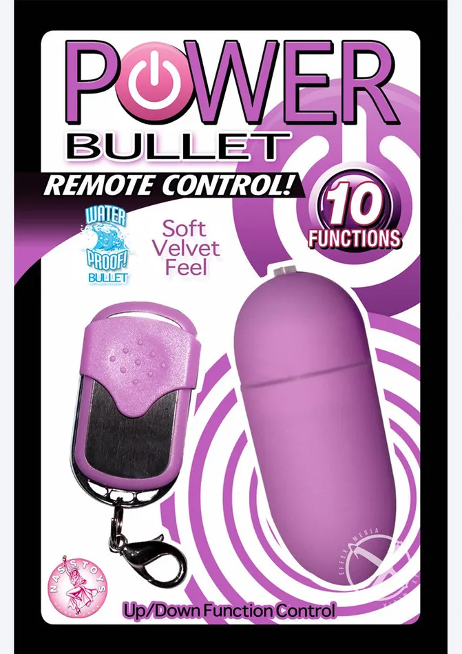 Female Sex Toys Power Power Bullet with Remote Control Purple
