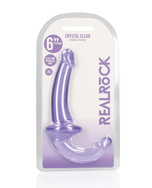 Female Sex Toys Real Rock RealRock Crystal Clear Strapless StrapOn 6 Purple Female Sex Toys Real Rock RealRock Crystal Clear Strapless StrapOn 6 Purple