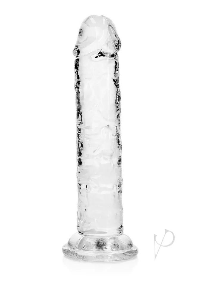 Female Sex Toys Real Rock RealRock Skin Realistic Straight Dildo 6in Clear Female Sex Toys Real Rock RealRock Skin Realistic Straight Dildo 6in Clear
