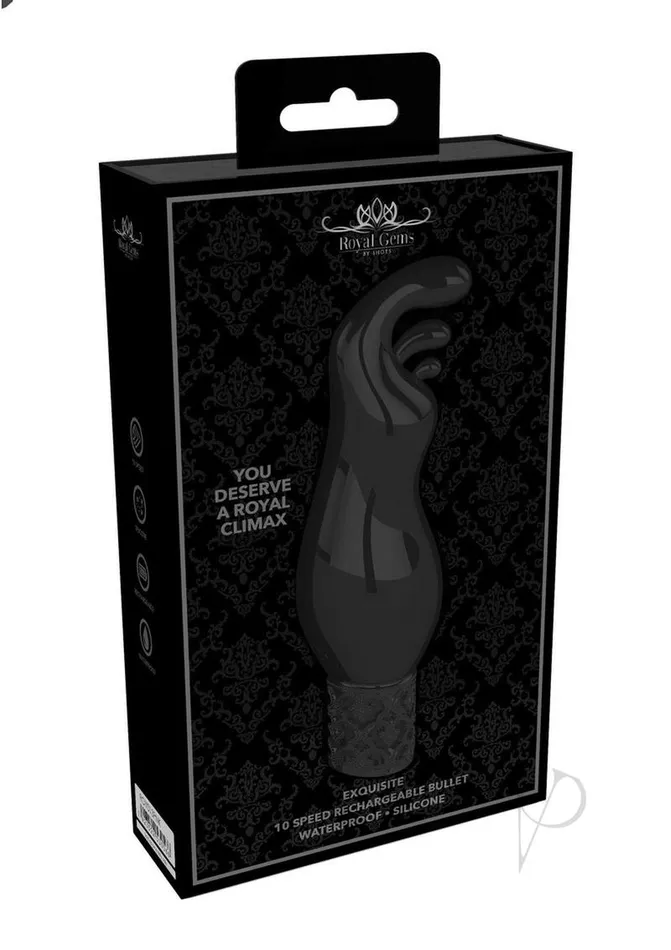 Female Sex Toys Royal Gems Royal Gems Exquisite Silicone Rechargeable Bullet Black Female Sex Toys Royal Gems Royal Gems Exquisite Silicone Rechargeable Bullet Black