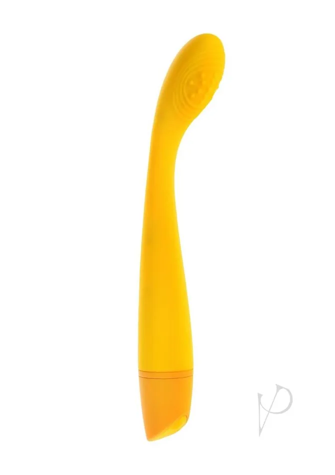 Female Sex Toys Selopa Selopa Lemon Squeeze Rechargeable Silicone GSpot Vibrator Yellow
