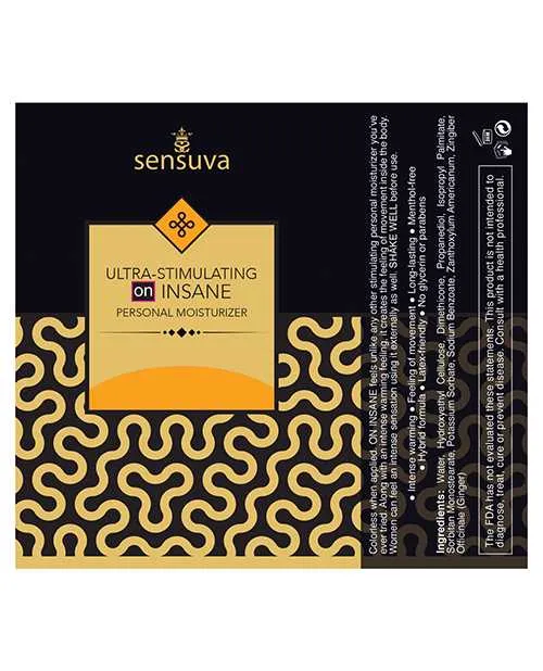 Female Sex Toys Sensuva ON Insane Ultra Stimulating Personal Moisturizer 193 oz Butter Rum Female Sex Toys Sensuva ON Insane Ultra Stimulating Personal Moisturizer 193 oz Butter Rum