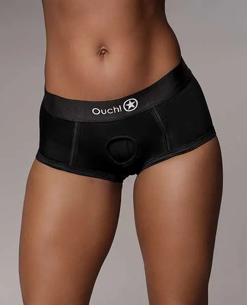 Female Sex Toys Shots Ouch Vibrating Strap On Brief Black ML Ouch Female Sex Toys Shots Ouch Vibrating Strap On Brief Black ML Ouch