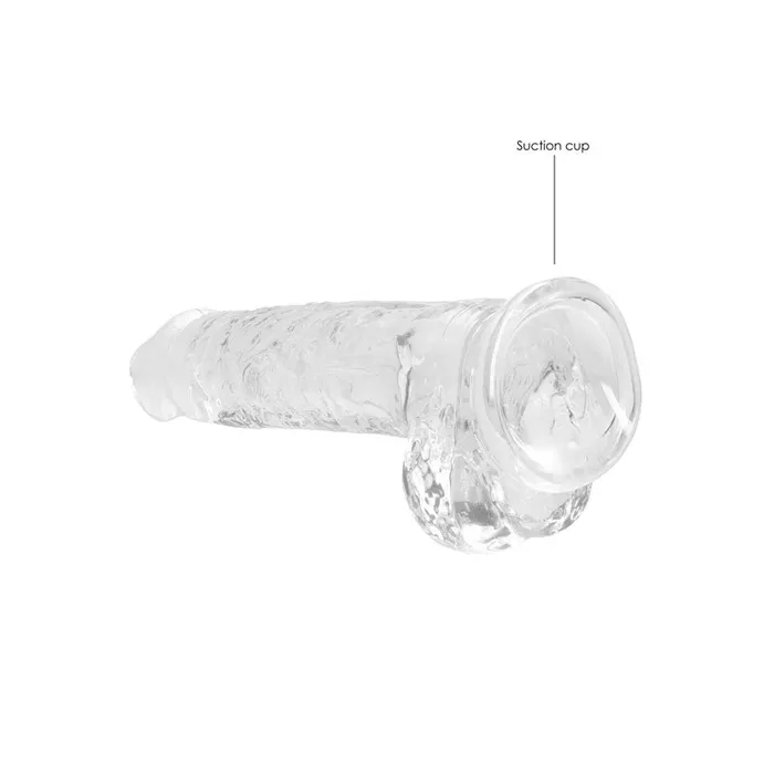 Female Sex Toys Shots Toys REALROCK 8 Inch Realistic Dildo With Balls