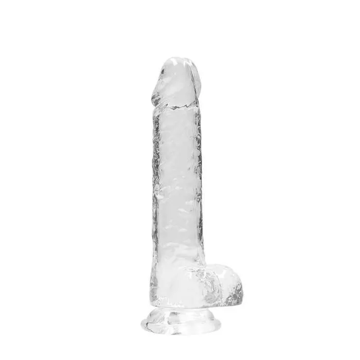 Female Sex Toys Shots Toys REALROCK 8 Inch Realistic Dildo With Balls