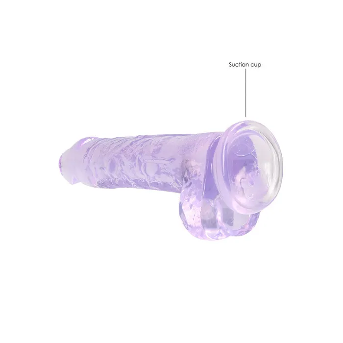 Female Sex Toys Shots Toys REALROCK 8 Inch Realistic Dildo With Balls