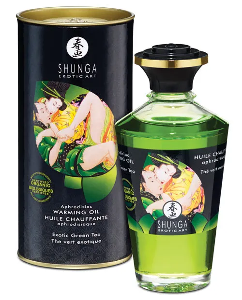 Female Sex Toys Shunga Shunga Organica Warming Oil 35 oz Green Tea