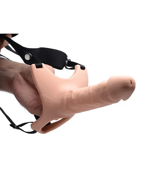 Female Sex Toys Size Matters Hollow Silicone Dildo StrapOn Vanilla Size Matters