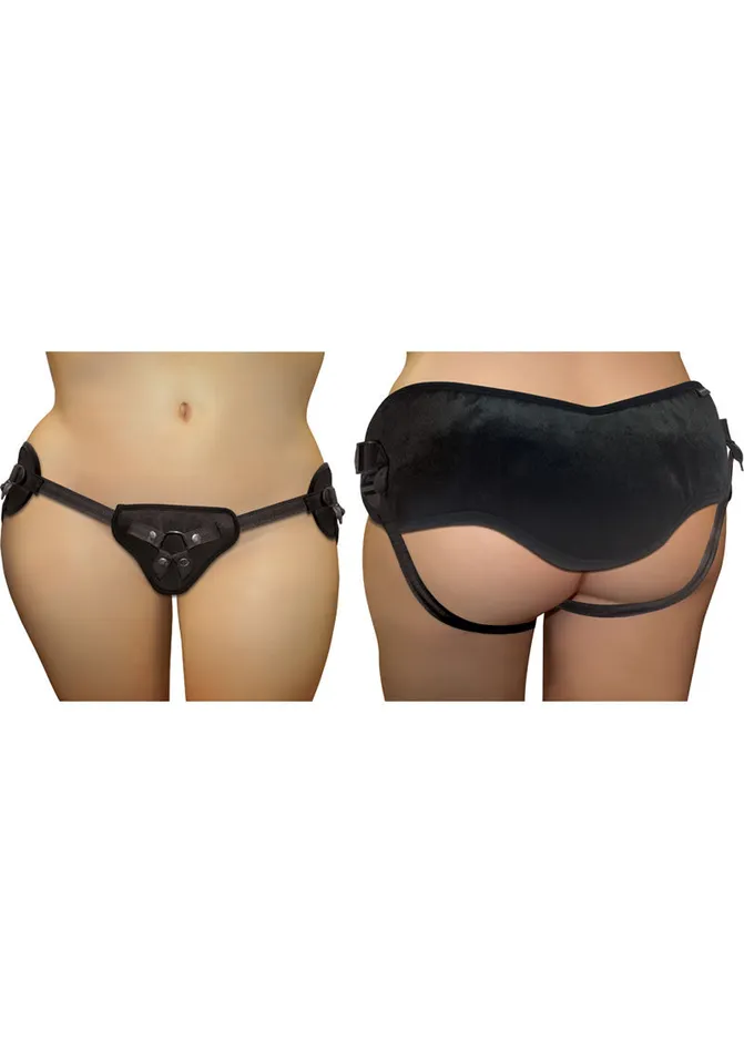 Female Sex Toys Sportsheets Sportsheets Curvy Colletion Noire Adjustable StrapOn Plus Size Black
