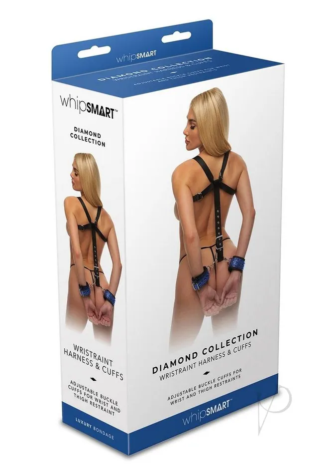 Female Sex Toys Whipsmart WhipSmart Diamond Wristraint Harness with Cuffs Blue Female Sex Toys Whipsmart WhipSmart Diamond Wristraint Harness with Cuffs Blue