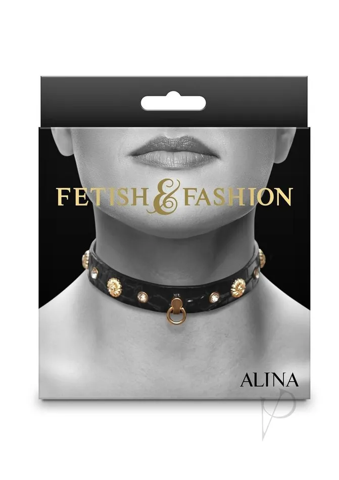 Fetish and Fashion Alina Collar BlackGold Fetish And Fashion Anal