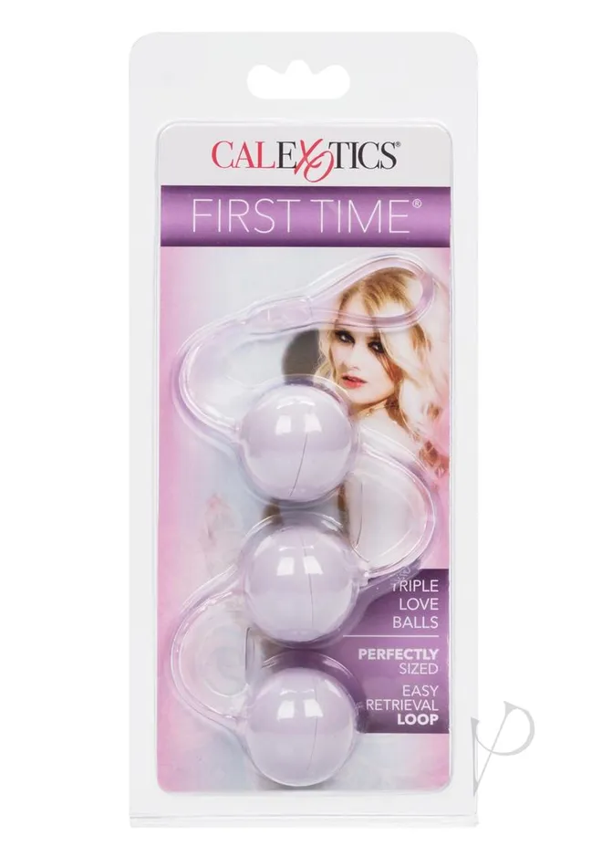 First Time Triple Lover Kegel Balls Purple First Time Female Sex Toys