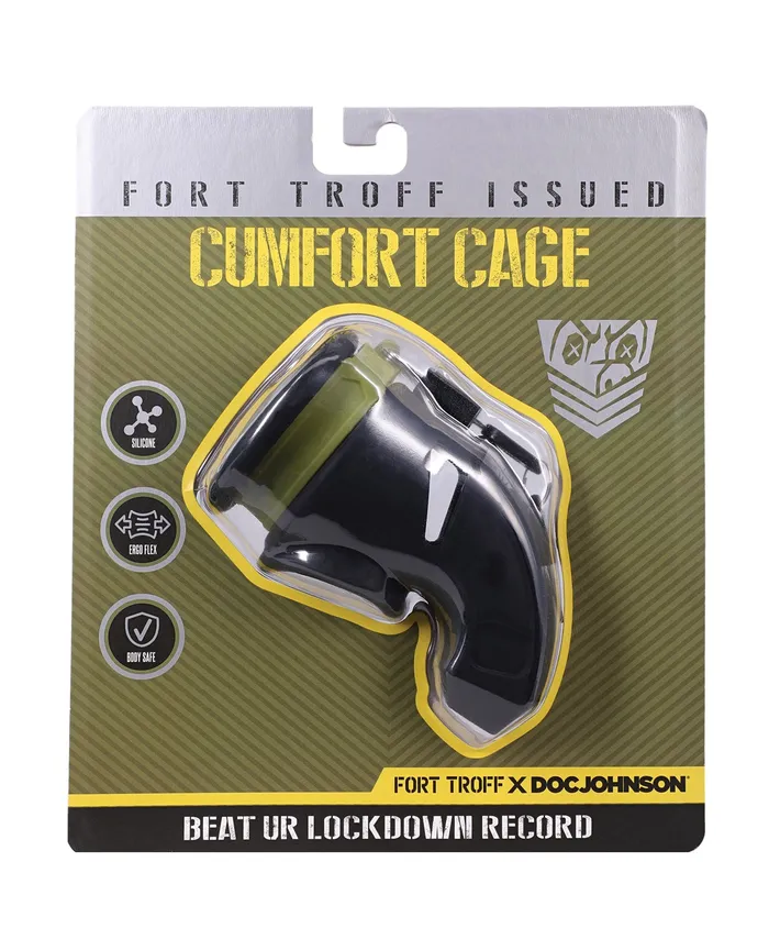Fort Troff Anal Fort Troff Silicone CUMfort Cage Black Fort Troff Anal Fort Troff Silicone CUMfort Cage Black