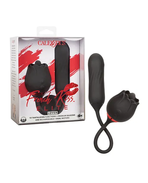 French Kiss Elite Lover Silicone Rechargeable Bullet Black French Kiss Female Sex Toys