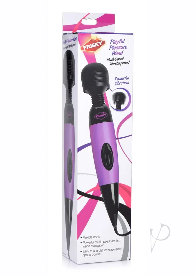 Frisky Playful Pleasure Plug In Wand Massager Purple Frisky Vibrators