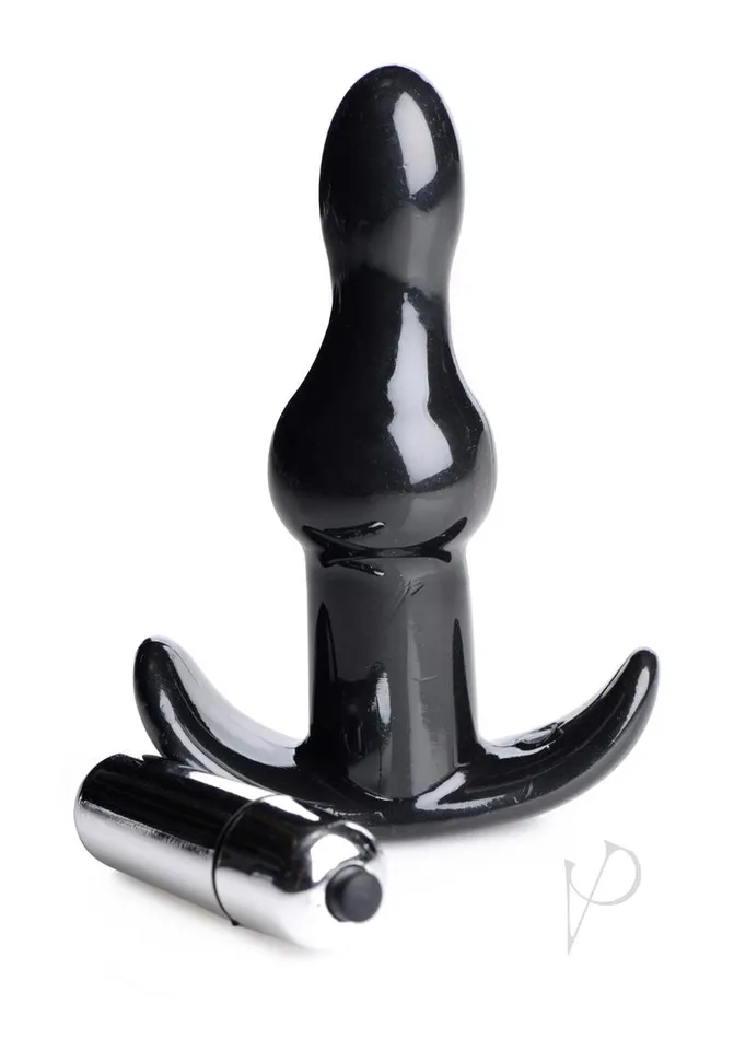 Frisky Rolling Noir Bumpy Vibrating Anal Plug Black Frisky Anal