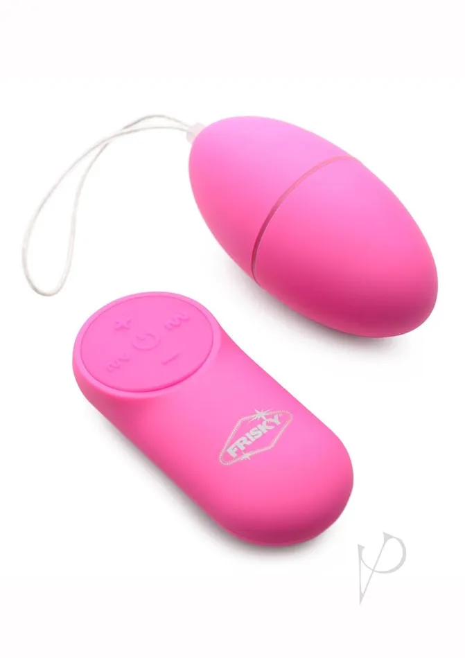 Frisky Scrambler 28X Rechargeable Vibrating Egg with Remote Control Pink Frisky Female Sex Toys
