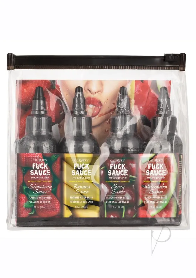 Fuck Sauce Fuck Sauce Flavored Water Based Personal Lubricant Variety 2oz 4 pack Sexual Health Wellbeing