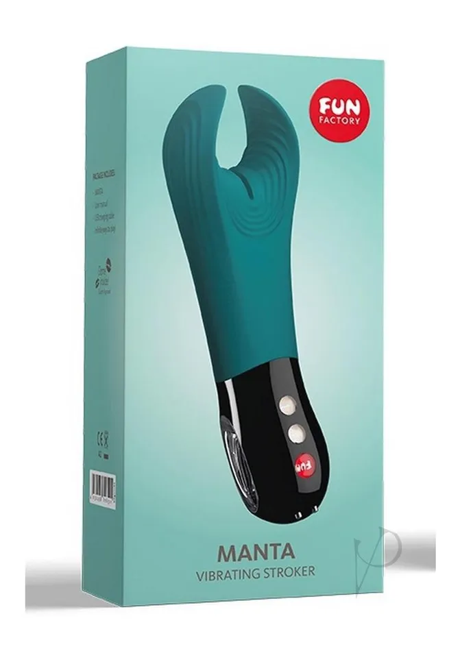 Fun Factory Male Sex Toys Manta Silicone Vibrating Penis Toy Deep Sea Blue Fun Factory Male Sex Toys Manta Silicone Vibrating Penis Toy Deep Sea Blue