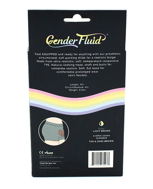 Gender Fluid Anal Gender Fluid 5 Equipped Soft Packer Light Brown