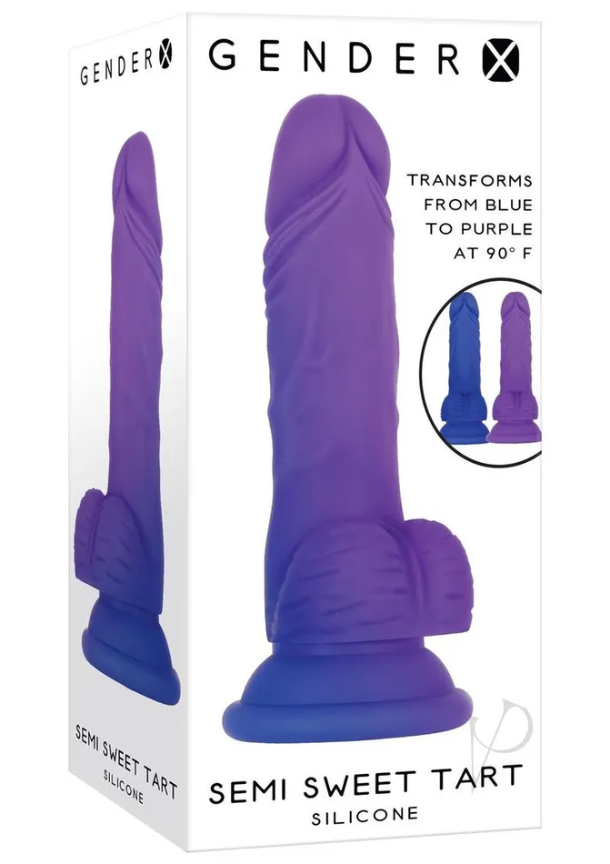 Gender X Gender X Semi Sweet Tart Color Changing Silicone Dildo Blue To Purple Dildos Gender X Gender X Semi Sweet Tart Color Changing Silicone Dildo Blue To Purple Dildos