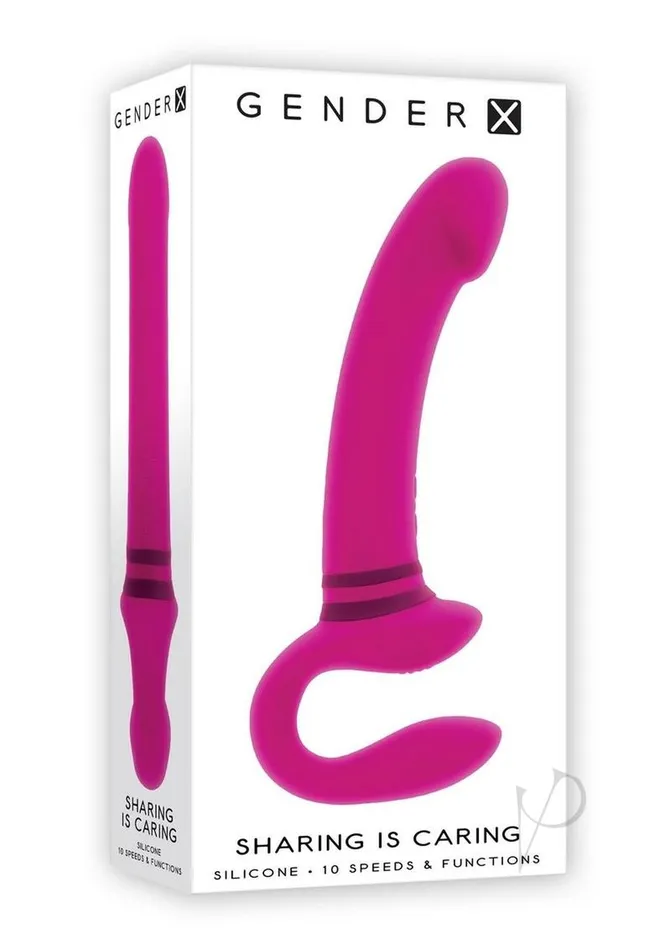 Gender X Gender X Sharing is Caring Rechargeable Silicone StrapOn Pink Female Sex Toys Gender X Gender X Sharing is Caring Rechargeable Silicone StrapOn Pink Female Sex Toys