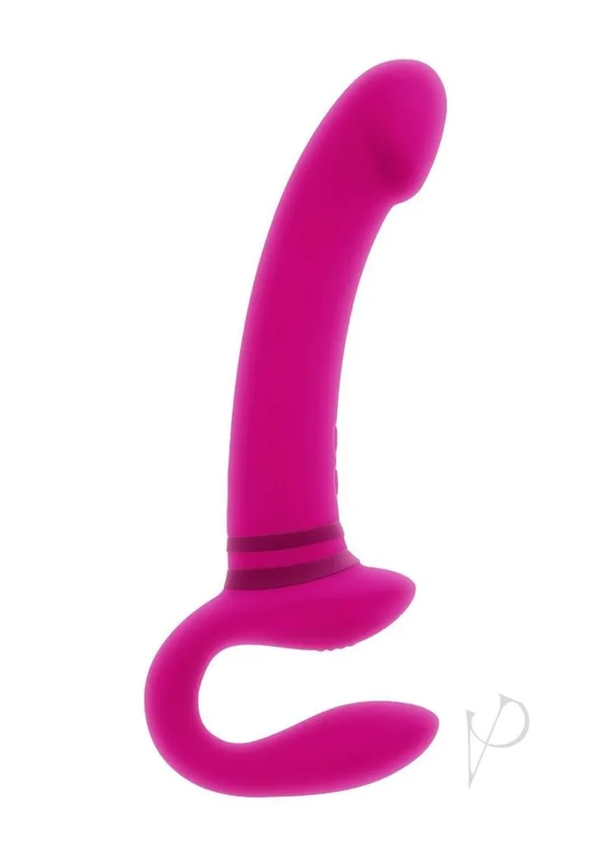 Gender X Gender X Sharing is Caring Rechargeable Silicone StrapOn Pink Female Sex Toys