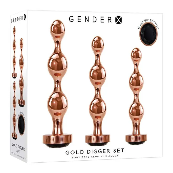 Gender X GOLD DIGGER Butt Plug Set Gender X Anal