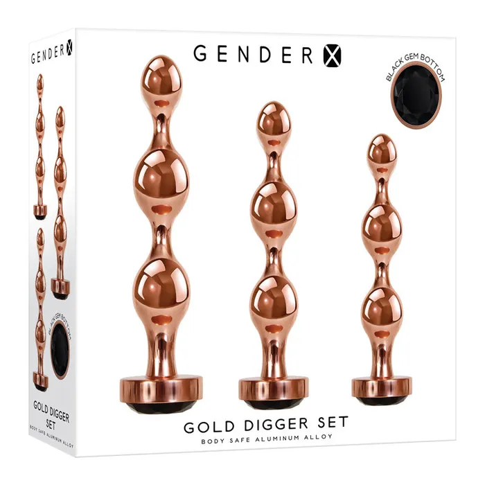 Gender X GOLD DIGGER Butt Plug Set Gender X Anal