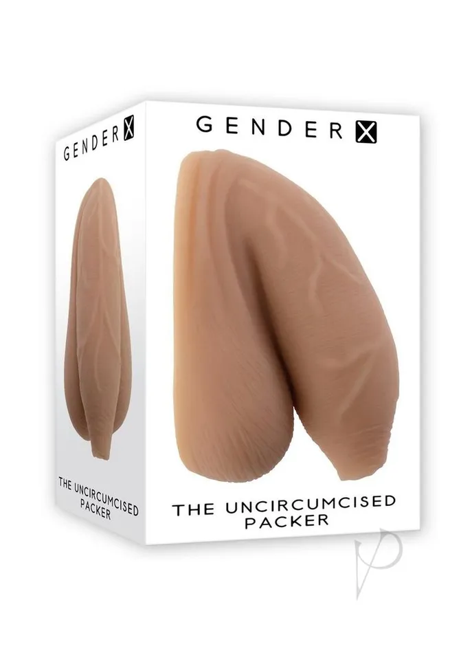 Gender X TPE Uncircumsized Packer Dildo Caramel Gender X Dildos