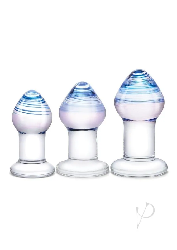Glas Amethyst Rain Anal Training Kit 3 Piece Clear Glas Anal Glas Amethyst Rain Anal Training Kit 3 Piece Clear Glas Anal