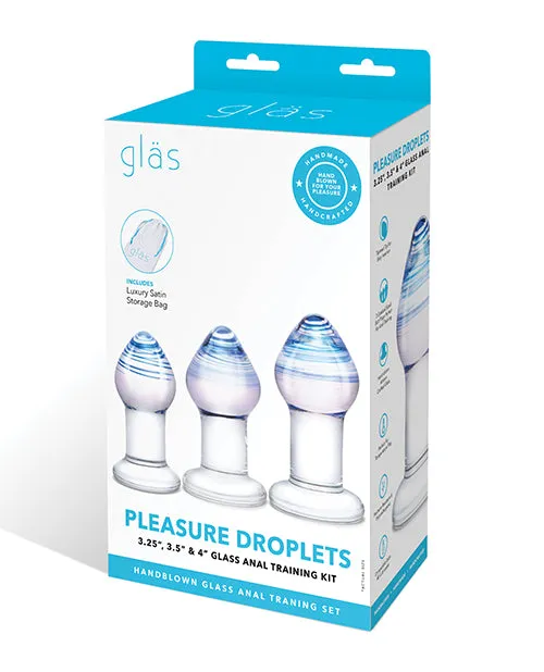 Glas Amethyst Rain Anal Training Kit 3 Piece Clear Glas Anal Glas Amethyst Rain Anal Training Kit 3 Piece Clear Glas Anal