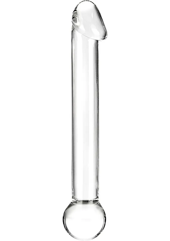 Glas Realistic Head Glass Dildo 7in Clear Glas Dildos