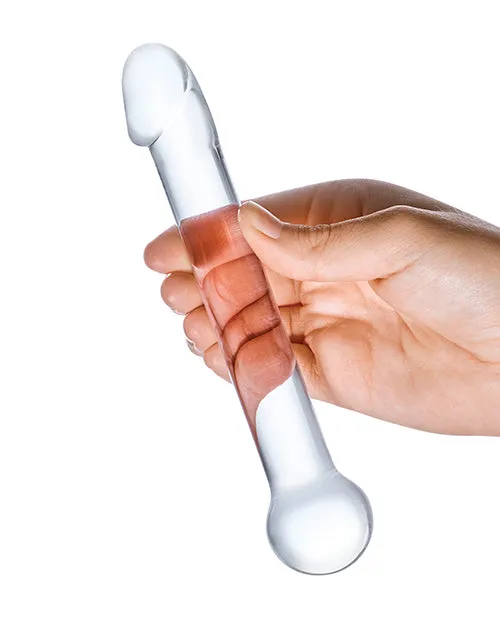 Glas Realistic Head Glass Dildo 7in Clear Glas Dildos