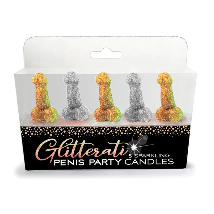 Glitterati Penis Party Candles Little Genie Male Sex Toys