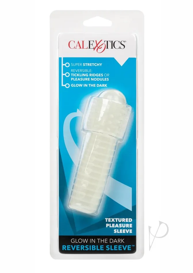 GlowInTheDark Reversible Penis Sleeve Clear Extensions Male Sex Toys