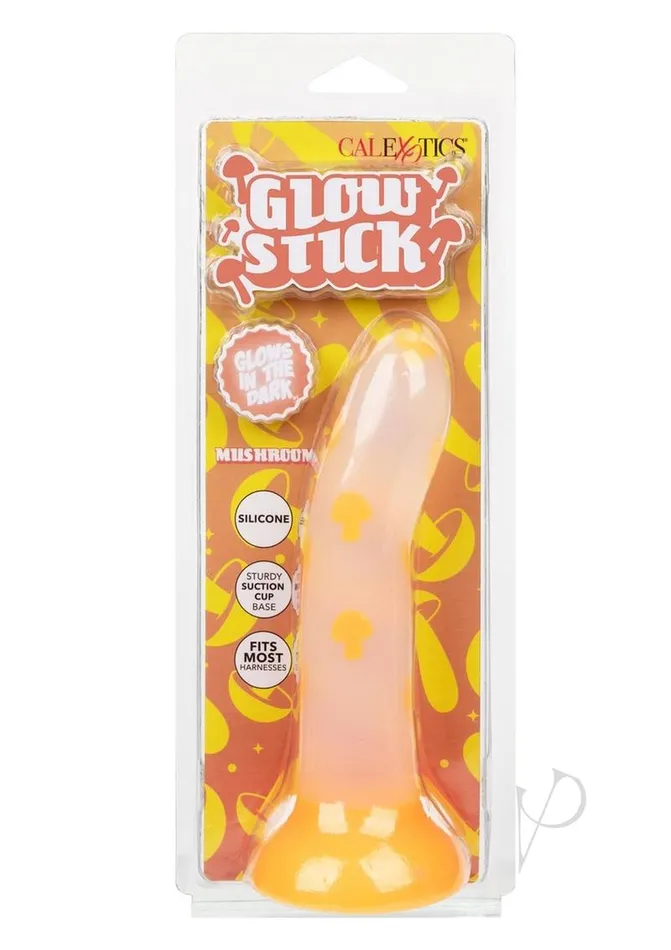 Glow Stick Female Sex Toys Glow Stick Mushroom Silicone Glow in the Dark Dildo with Suction Base Orange Glow Stick Female Sex Toys Glow Stick Mushroom Silicone Glow in the Dark Dildo with Suction Base Orange