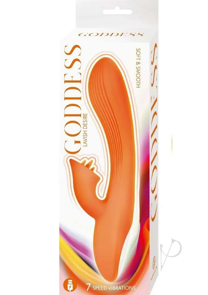Goddess Female Sex Toys Goddess Lavish Desire Rechargeable Silicone Vibrator Orange Goddess Female Sex Toys Goddess Lavish Desire Rechargeable Silicone Vibrator Orange