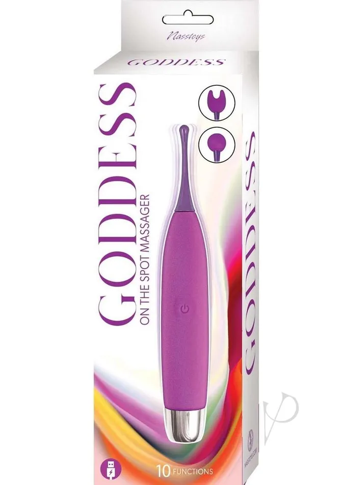 Goddess Goddess on The Spot Rechargeable Silicone Massager Purple Female Sex Toys Goddess Goddess on The Spot Rechargeable Silicone Massager Purple Female Sex Toys