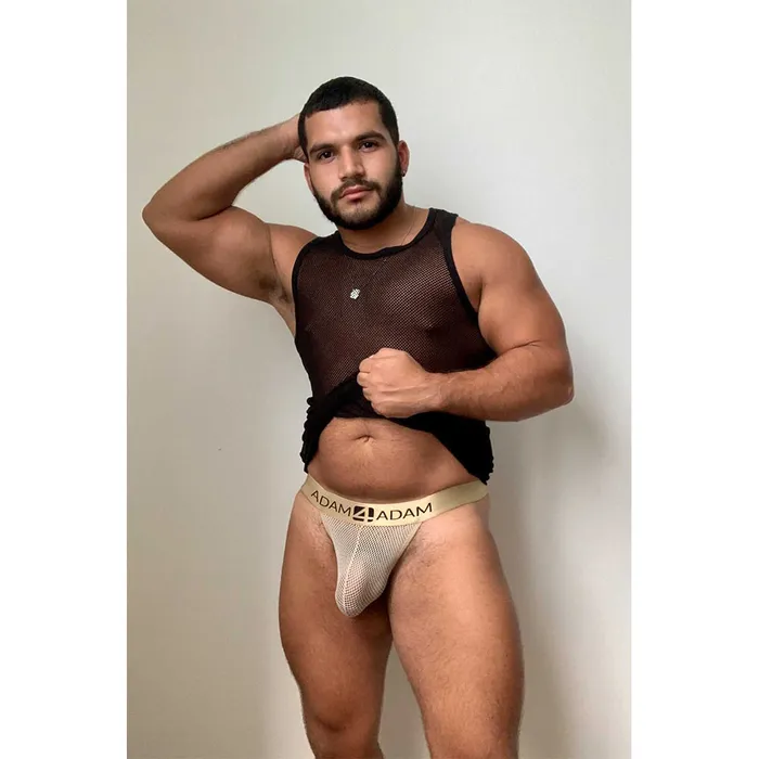 Gold Mesh Adam4Adam Thong Adam4Adam Vibrators