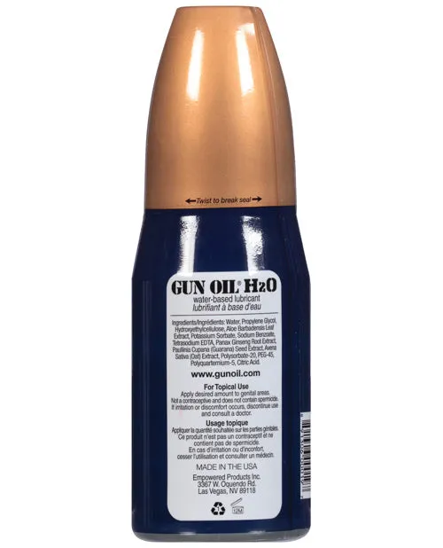 Gun Oil Sexual Health Wellbeing Gun Oil H2O Water Based Lubricant 8oz