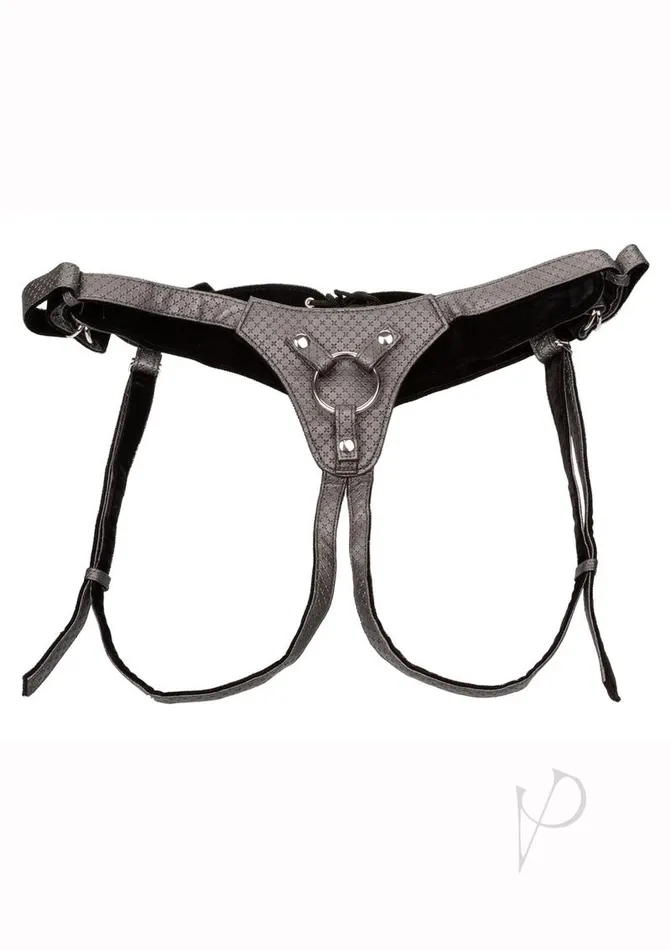 Her Royal Harness The Regal Queen Adjustable Harness Pewter Her Royal Harness Female Sex Toys